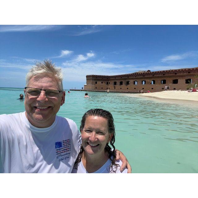 Snorkling at Fort Jefferson, Dry Tortugas.