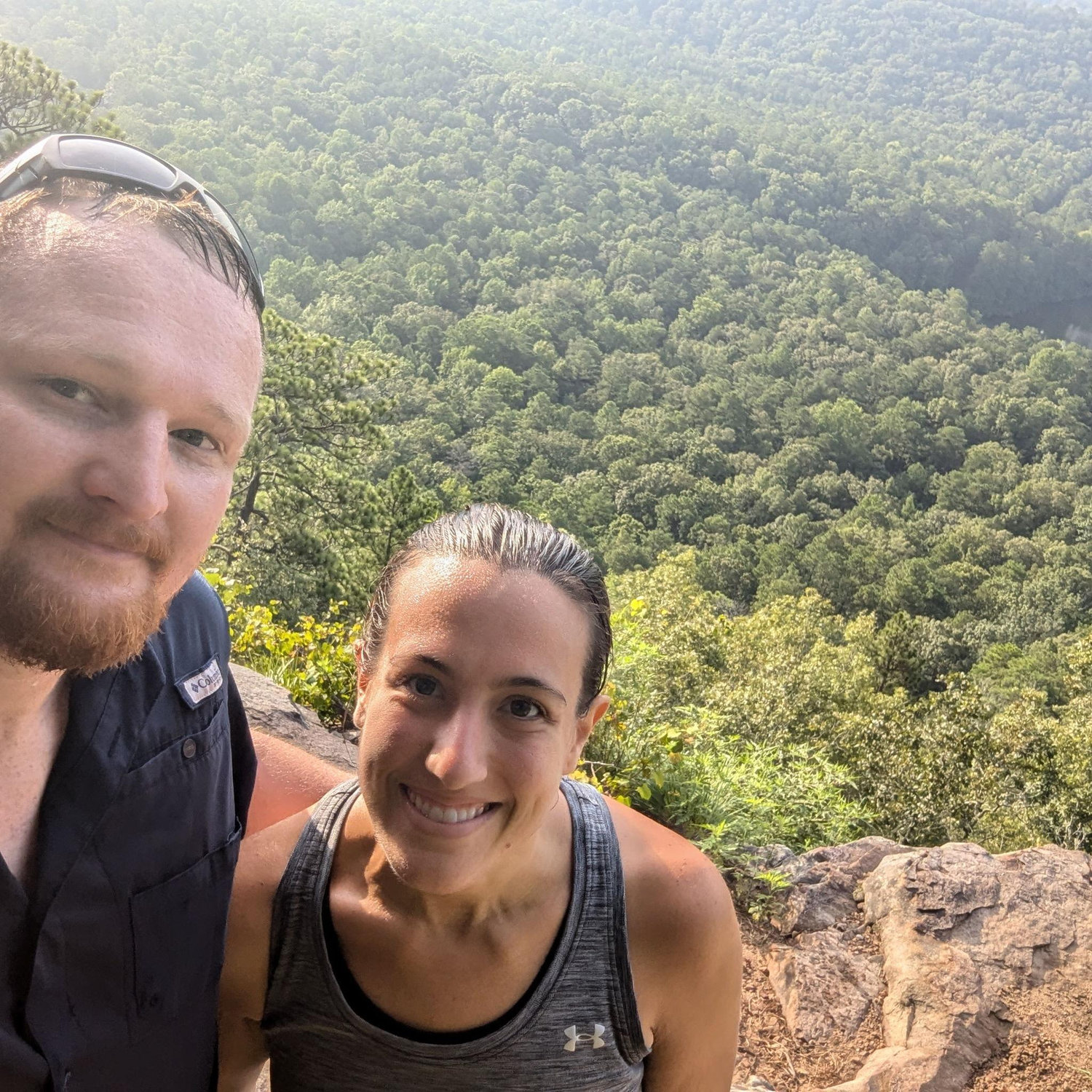 Quite the hike but we made it! Near Birmingham during a camping weekend with the family.