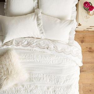 Toulouse Duvet Cover, King, White