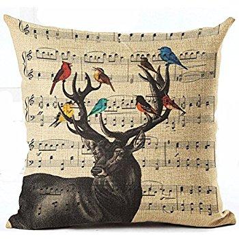 Linen Elk Cushion Cover