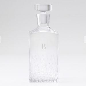 Classic Etched Whiskey Decanter