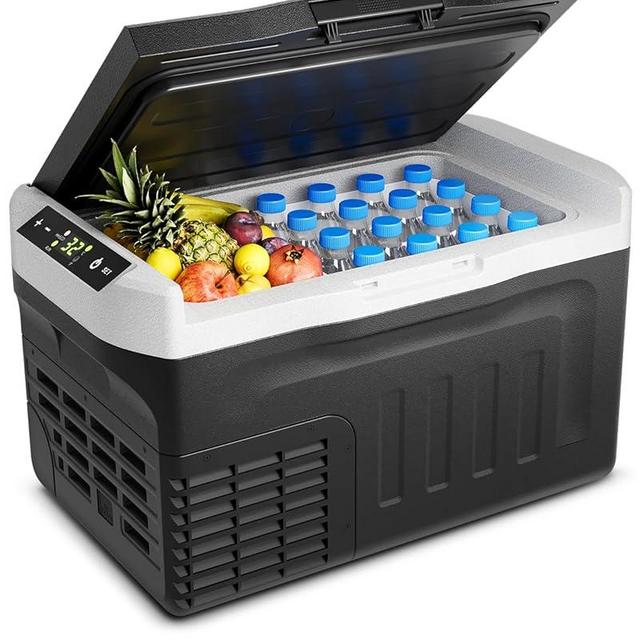 Feelfunn Car Fridge Portable 12 Volt Refrigerator - 22QT(21L) Electric Cooler 12/24V DC&110-240V AC, Fast Cooling Portable Freezer for Camping Travel Outdoor Truck RV SUV, -4~68°F