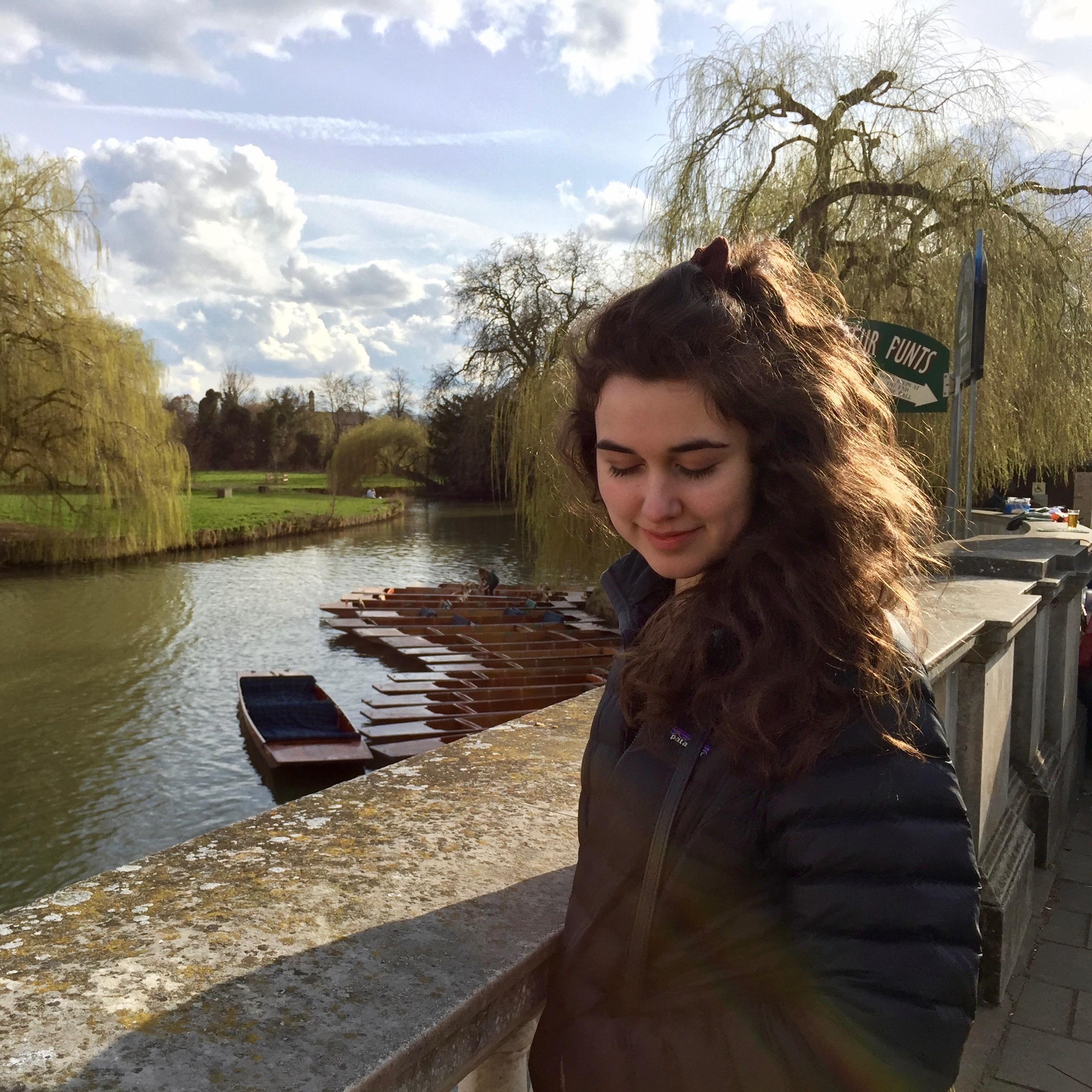 Emily's first trip to Cambridge! Thankfully 'The Slaymakers' didn't scare her off
