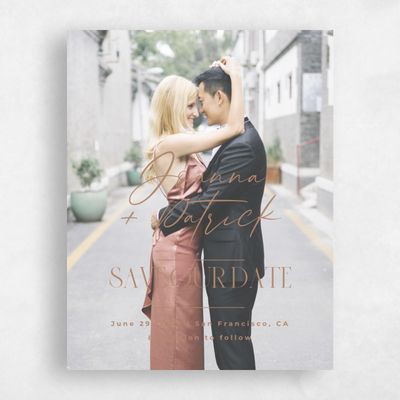 Camel, Brown Wedding Save the Date - Hannegan Photo