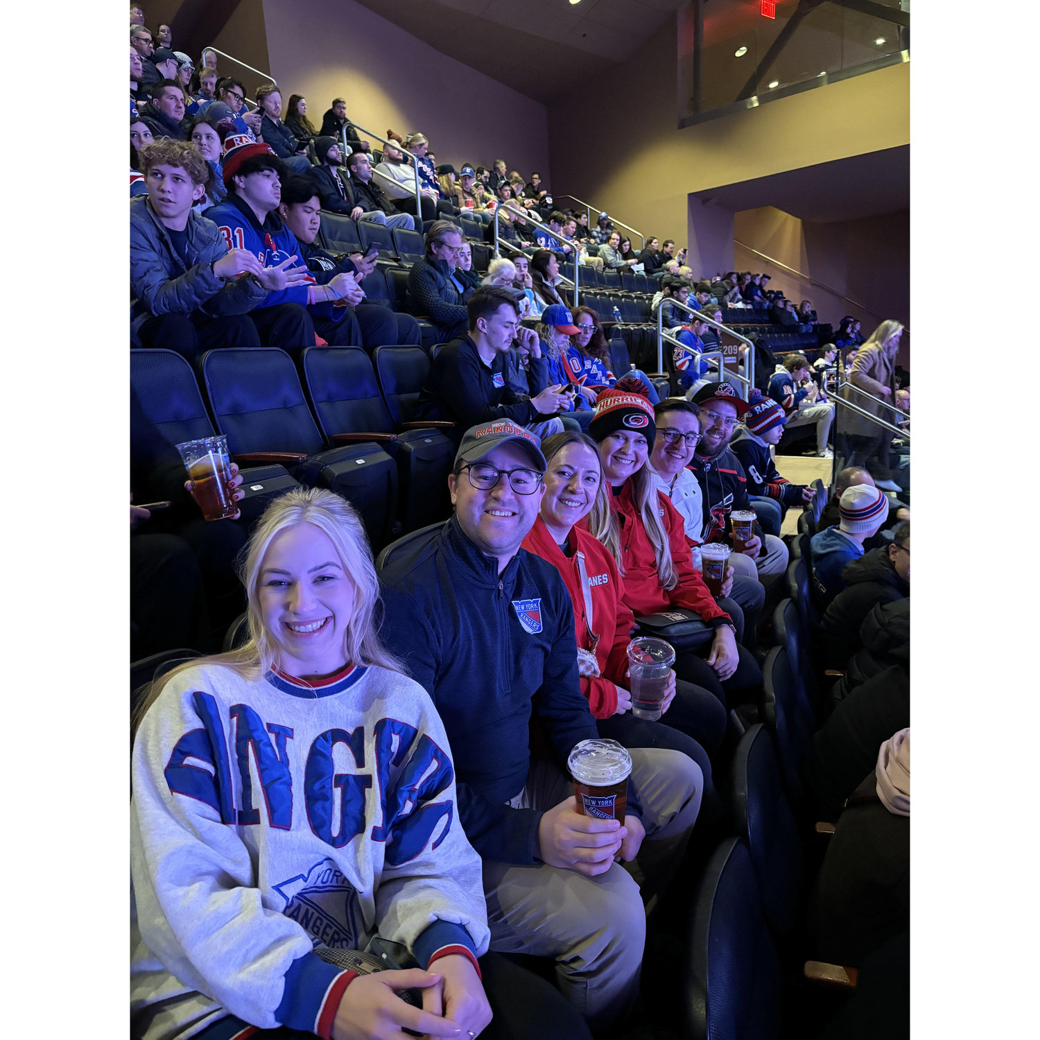 GO CANES! We watched the Hurricanes demolish the Rangers.