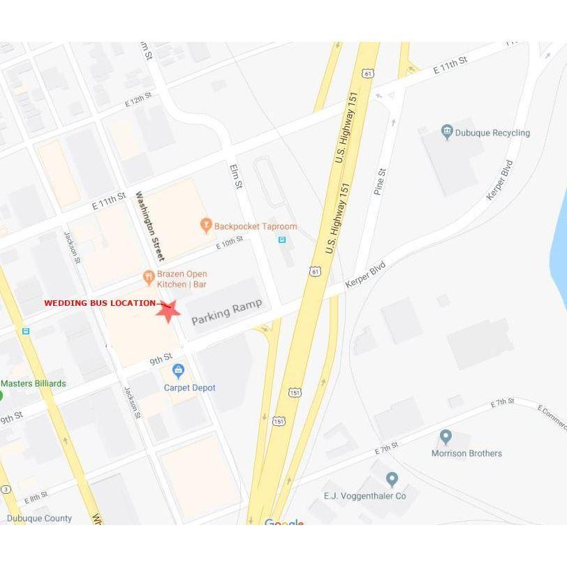 Dubuque Shuttle Location
