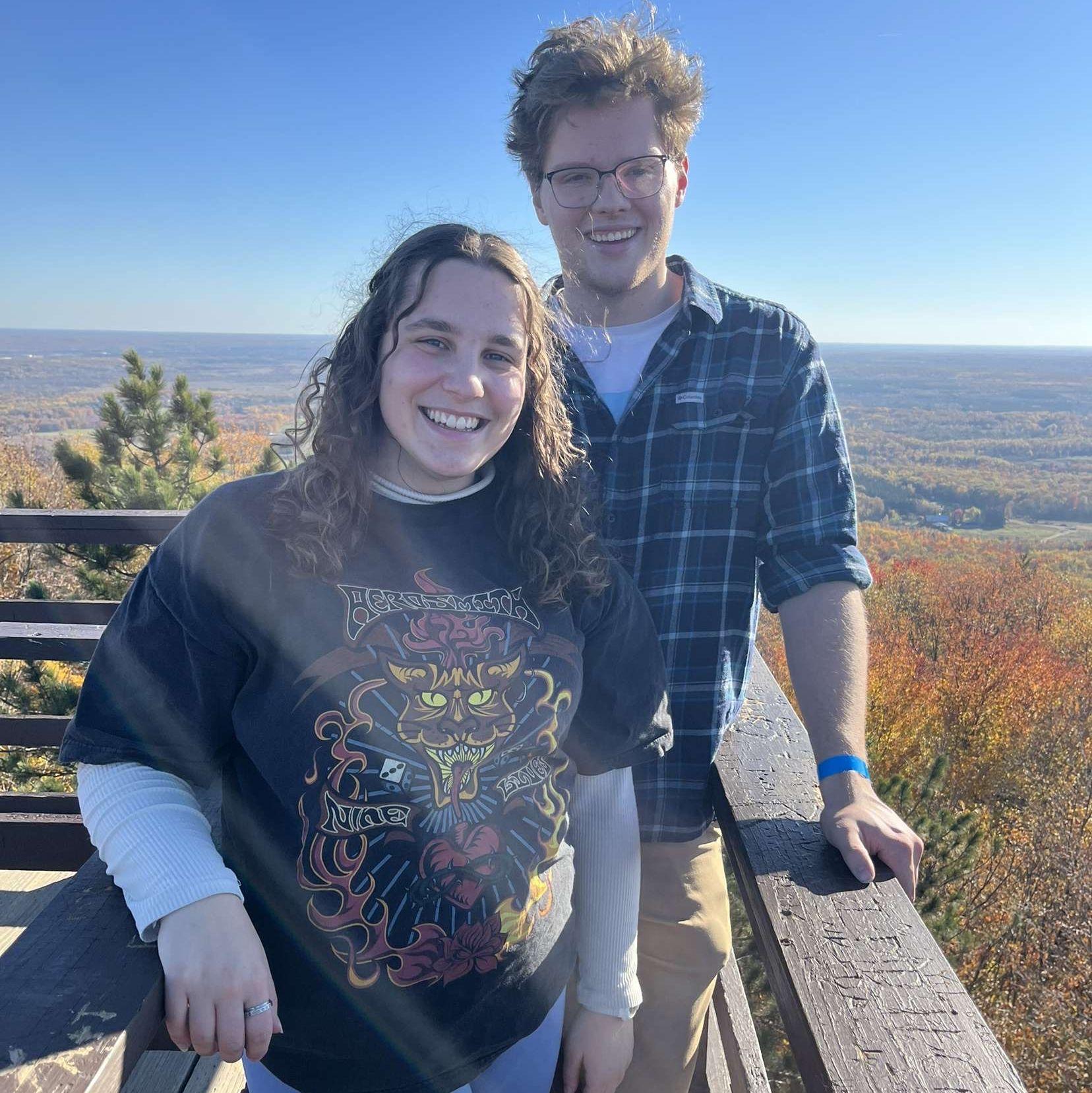 Exploring the fall colors at Rib Mountain