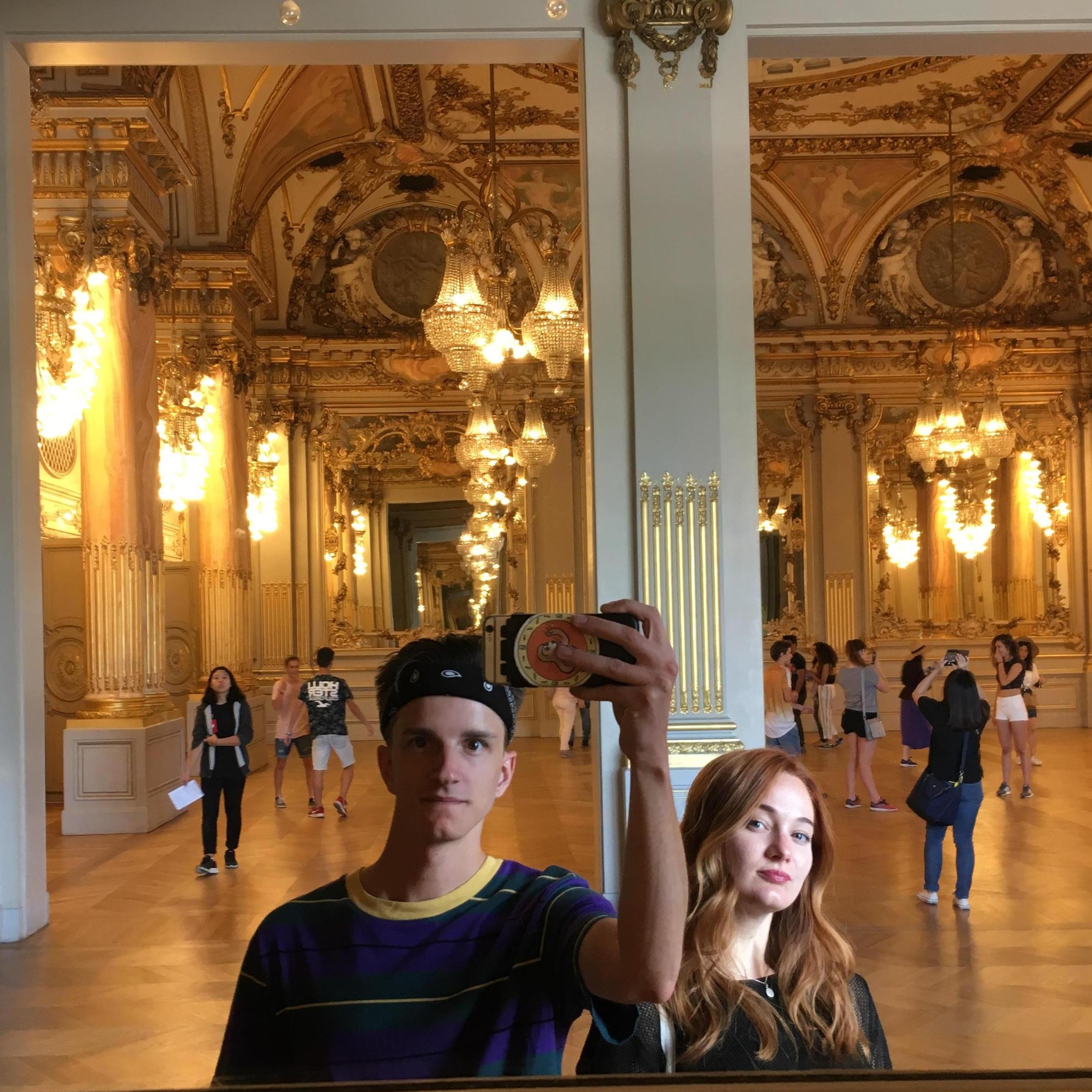 Josh took AnnaClaire to see her favorite artist (Monet) at the Musee d'Orsay in Paris.