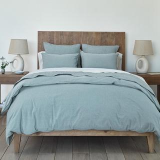 Organic Crinkled Percale Duvet Cover