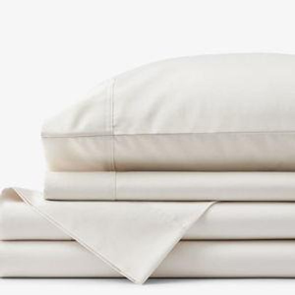 Deep Pocket Queen Premium Smooth Supima® Cotton Wrinkle-Free Sheets | Color White or Ivory