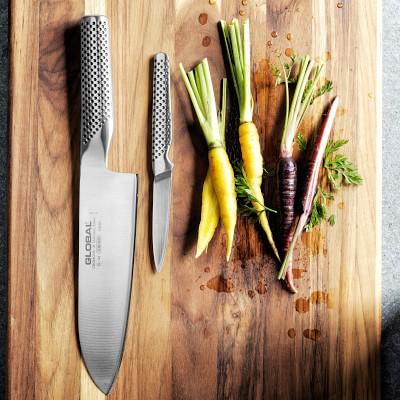 Global Classic 2-Piece Set, 7" Santoku Knife & Paring Knife