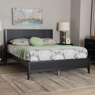Primrose Mid-Century Fluted Platform Bed