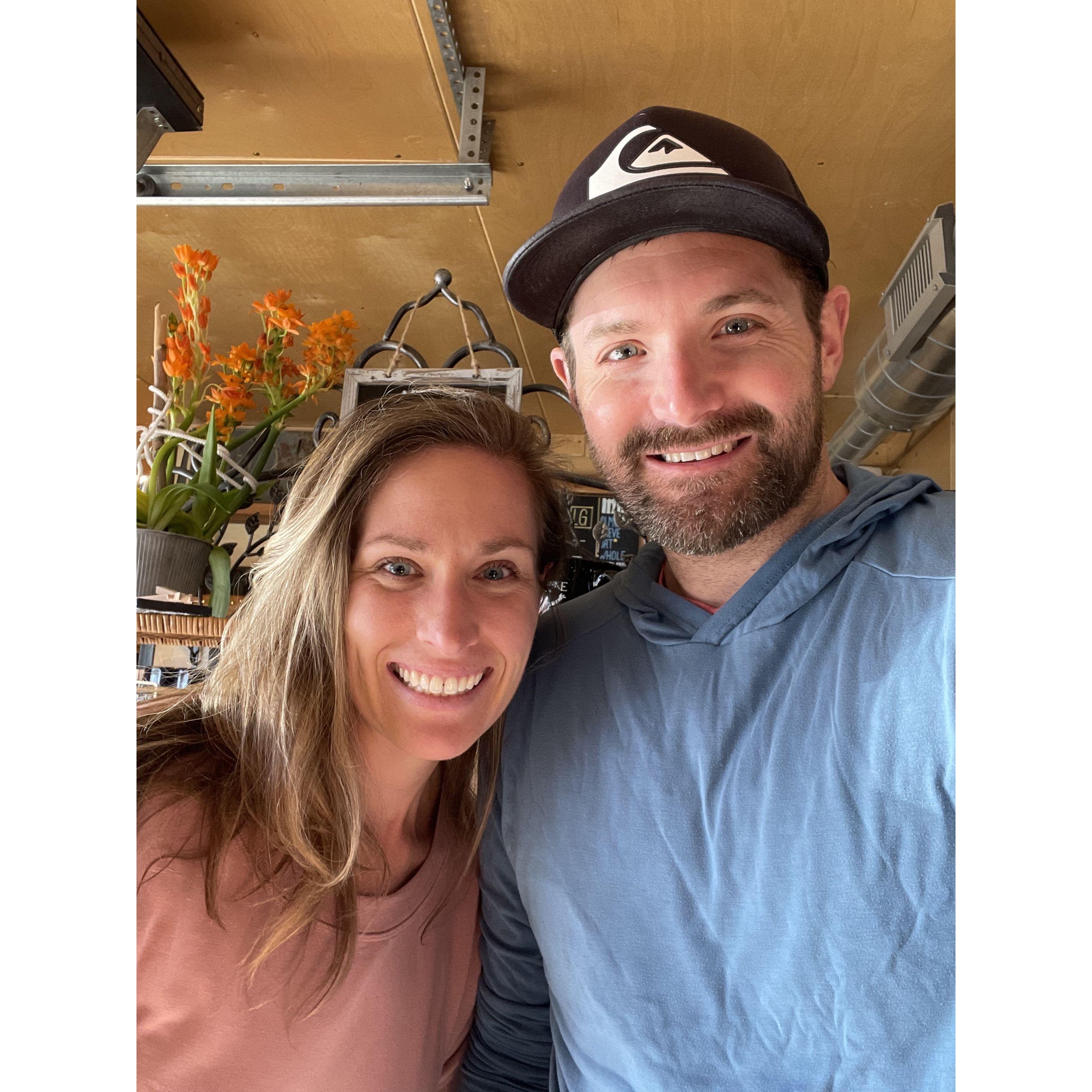 Thanks, Buddy for asking everyone for selfies. A selfie from our favorite cidery.