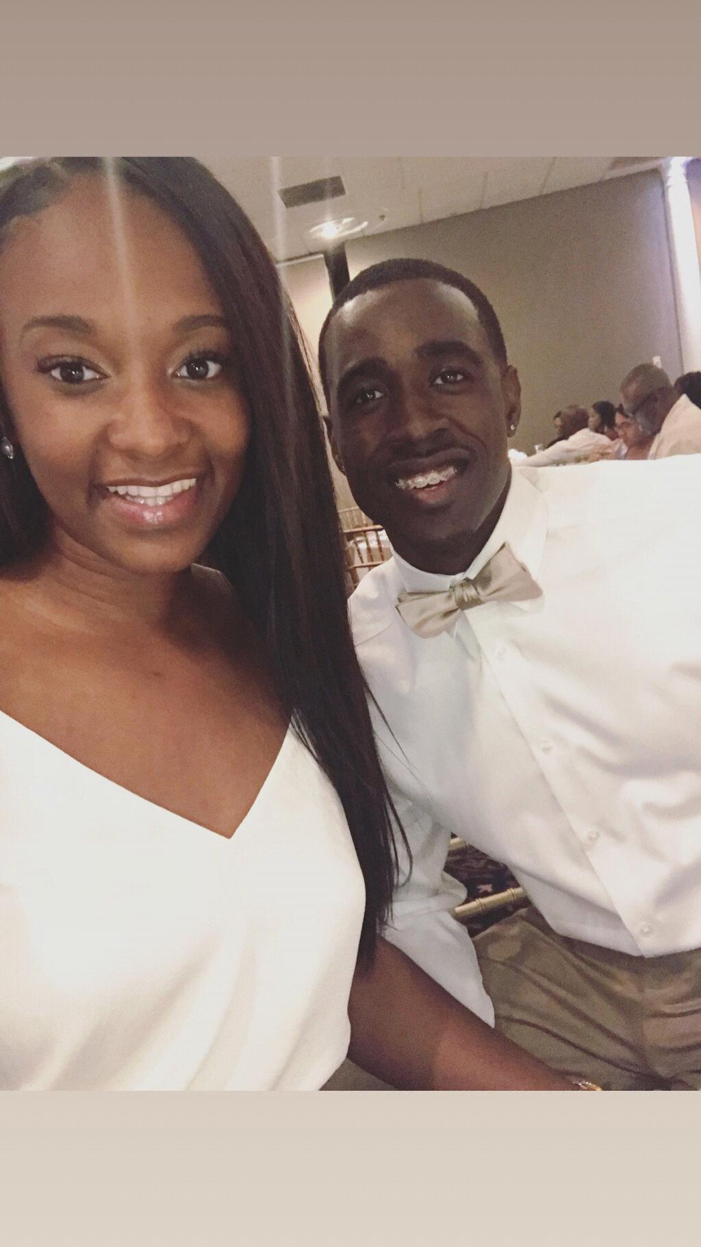 Our first wedding together