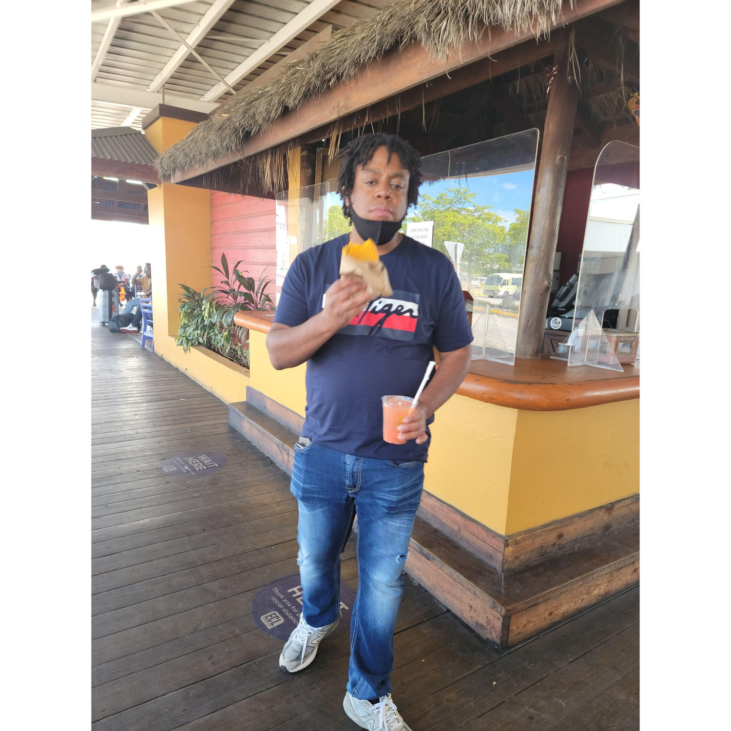 Jullian's first trip to Jamaica experiencing his first beef patty