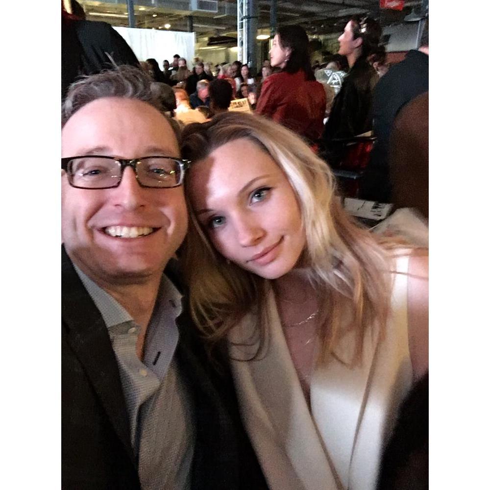 The first photo we took together was on our third date. Scott took me to a fashion show!