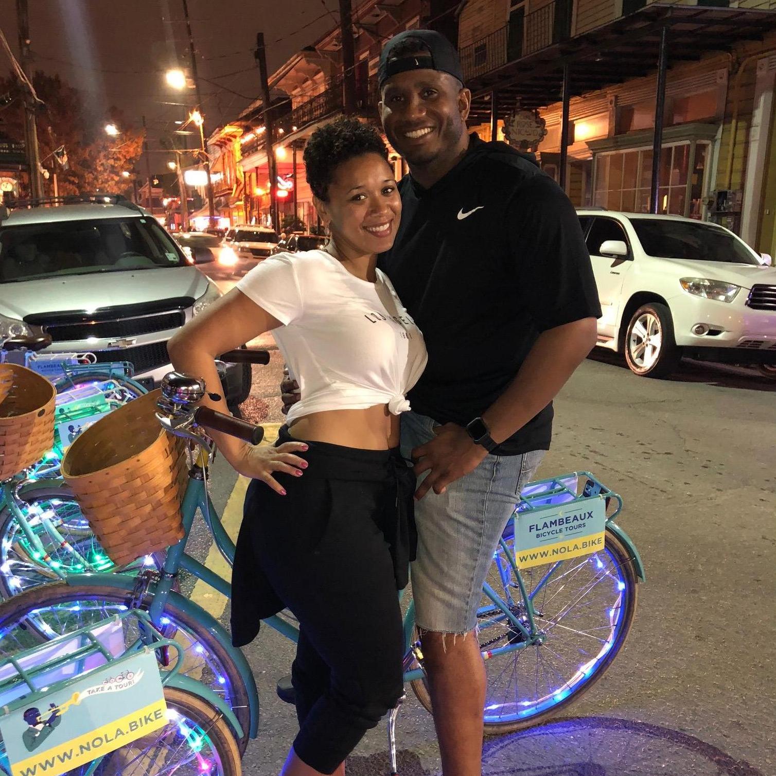 Family bike night! Josh took forever to get one decent photo.
