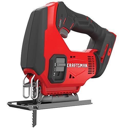 CRAFTSMAN V20 Cordless Jig Saw, Tool Only (CMCS600B)