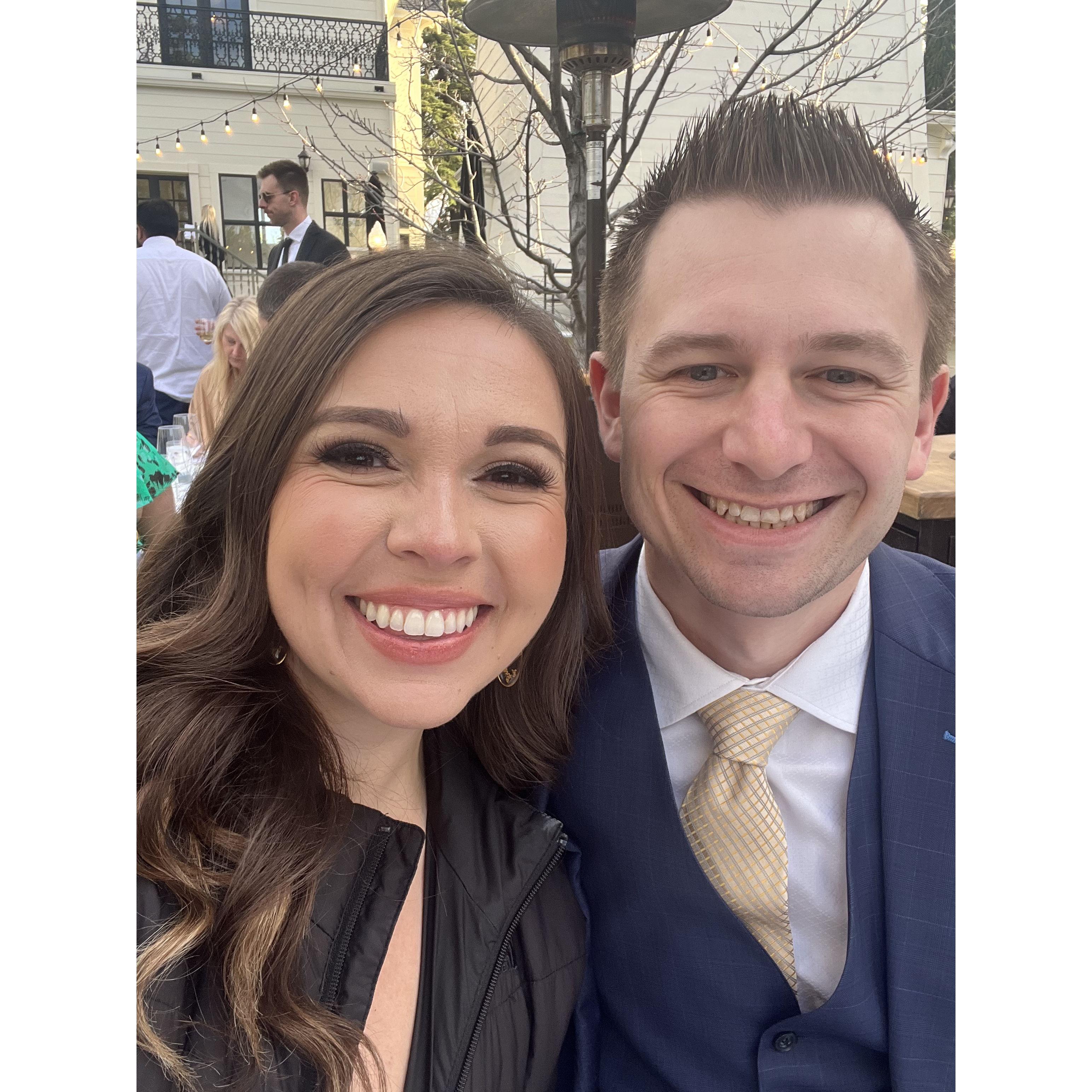 Celebrating the love of our friends Em V and Matt at their wedding!
