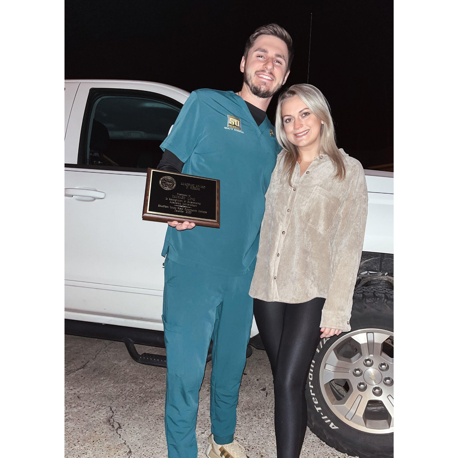 Zach graduated nursing school, December 2023.