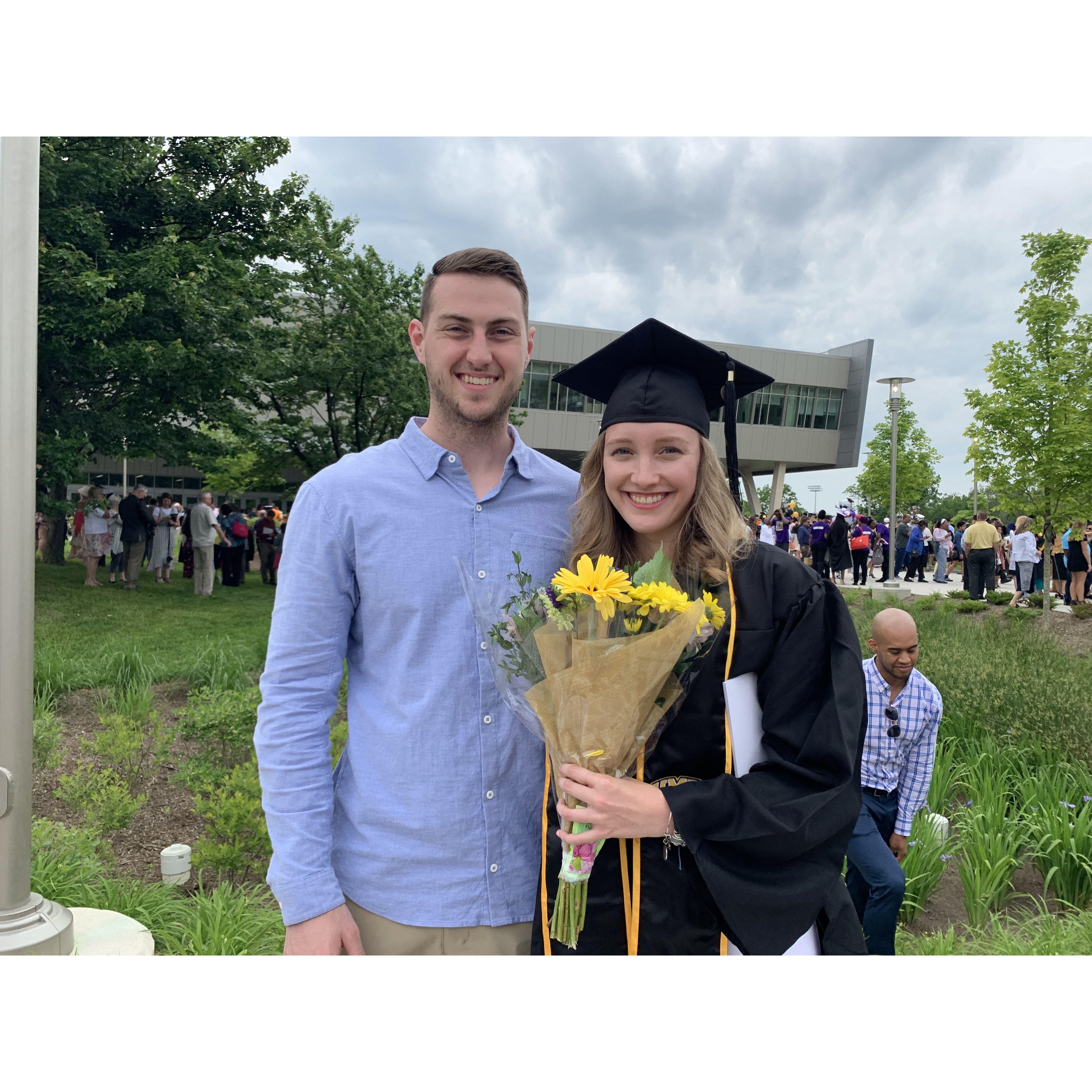 Celebrating Mackenzie's graduation from undergrad.