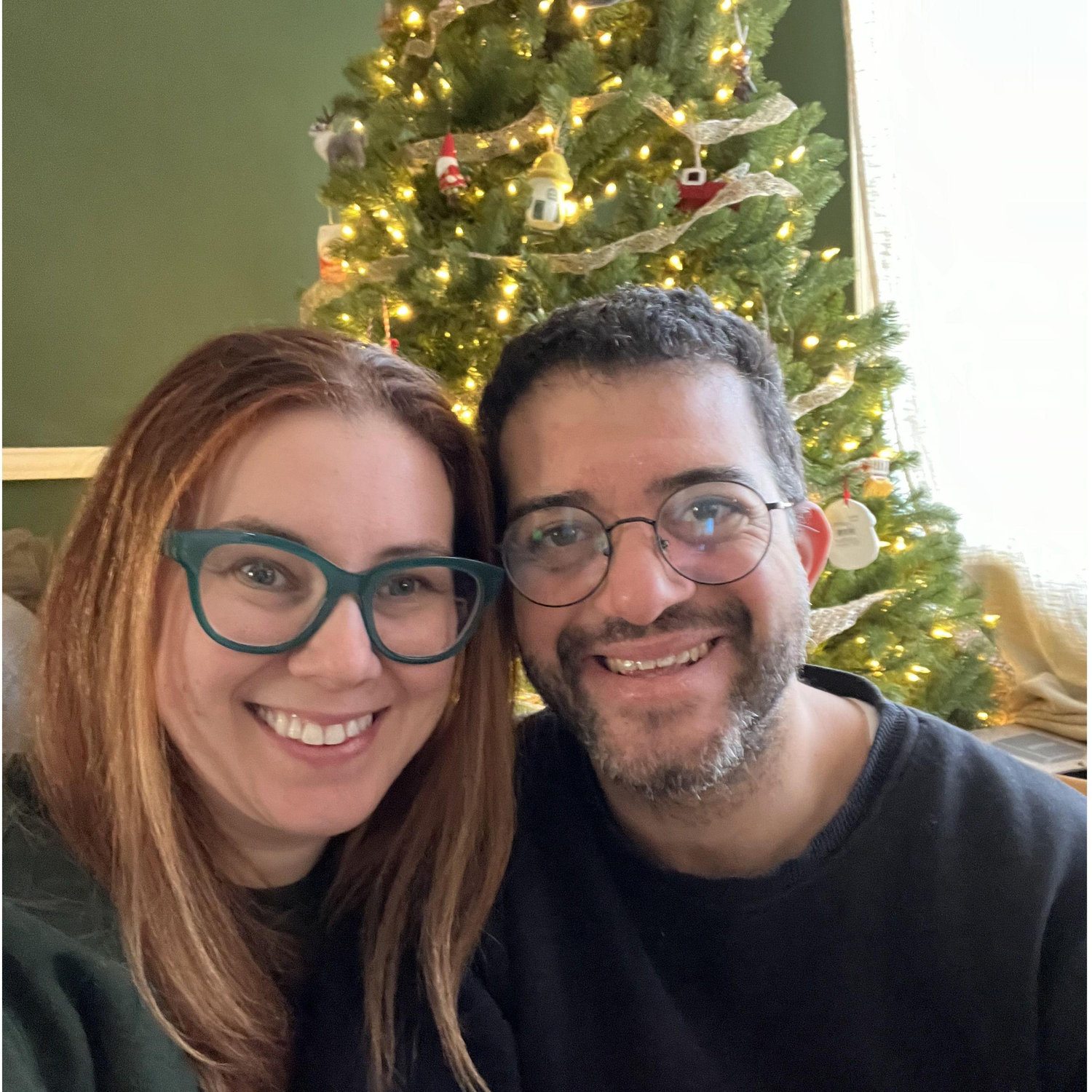 Christmas morning under the tree.