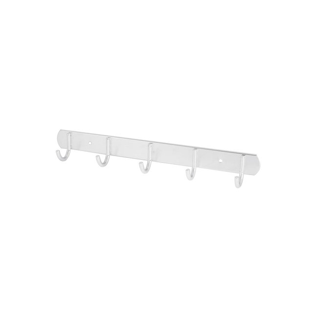 Unique Bargains Bathroom Wall Hook Towel Rack Silver Tone 13.8" x 1.38"