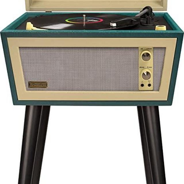 Crosley CR6231A-GR1 Sterling Portable Turntable with Aux-in, Green & Cream