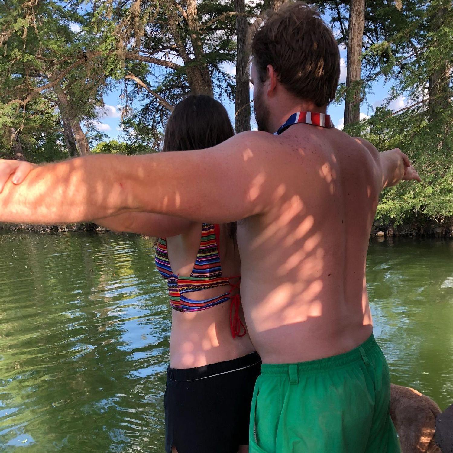 Having our Titanic moment at The Jeter's, where I met some of Jon's closest friends for the first time.