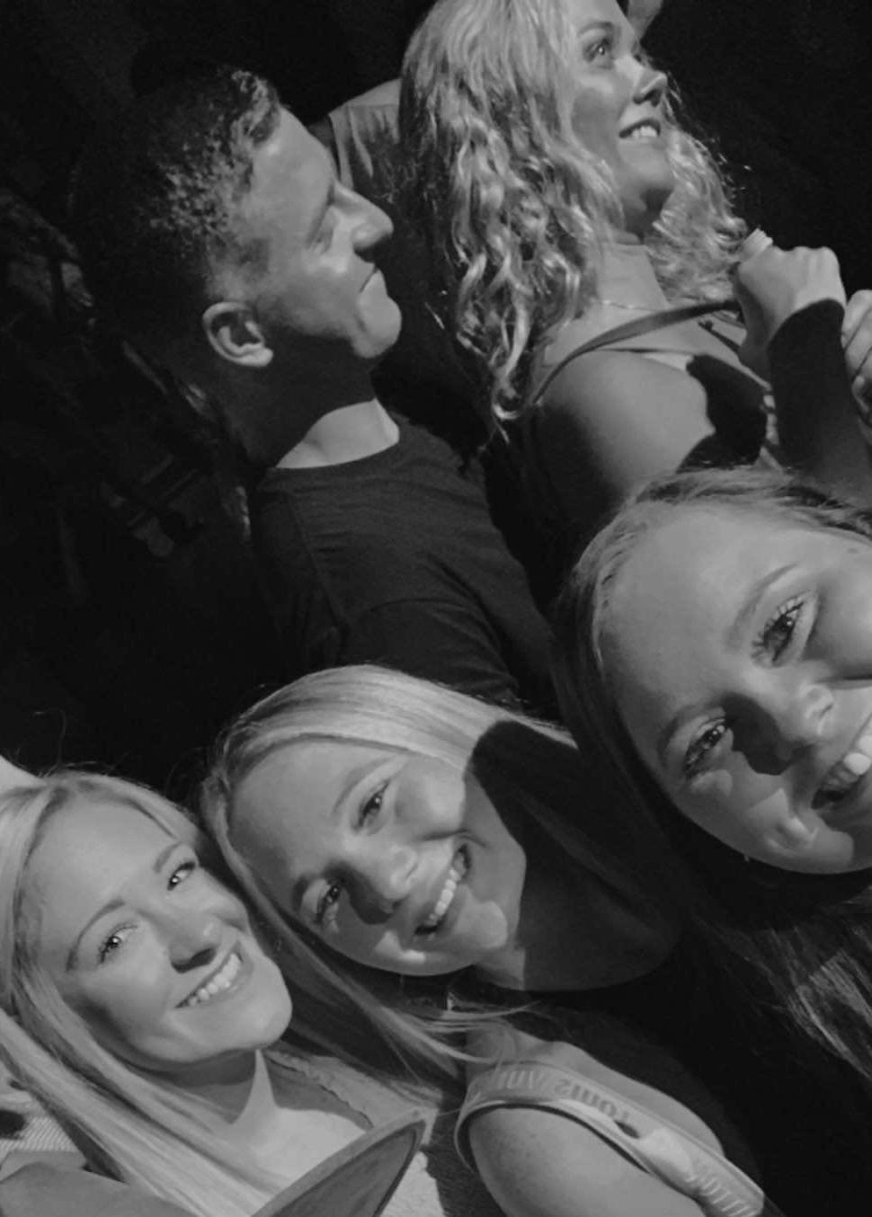 At the concert we were at, these random girls took a picture and sent it to us because they thought we looked so cute and in love… little did they know it was our first date ;)