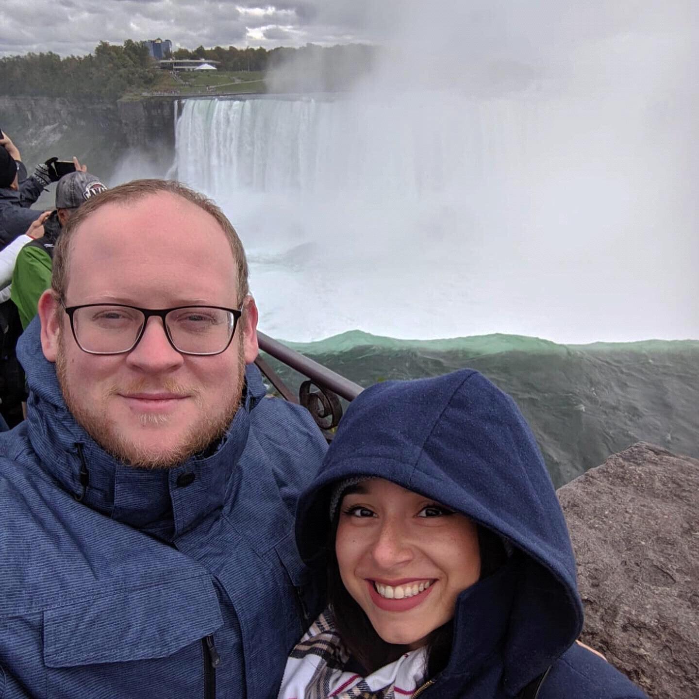 Getting wet at Niagara Falls