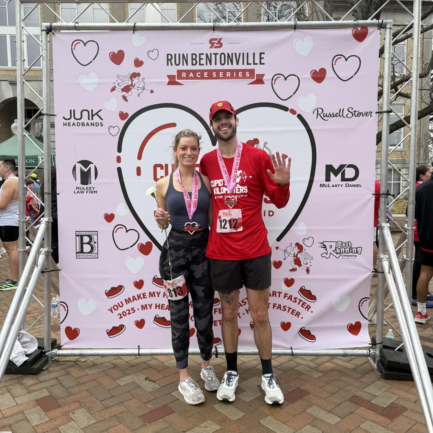 2/8/2025- Merrick's Cupid 10k and MJ's Cupid 5k. MJ placed 2nd in her age group.