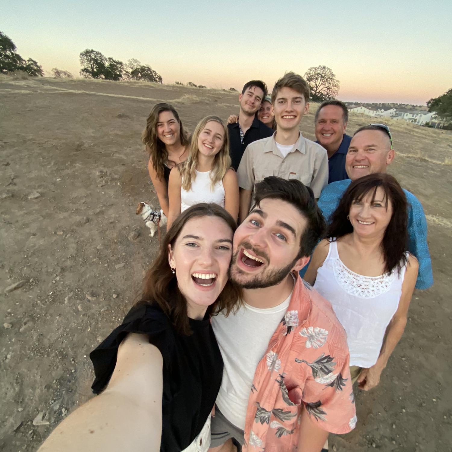 Our first dinner with both our families - for Dillon’s 28th birthday:) we made dinner together and had a wonderful time!