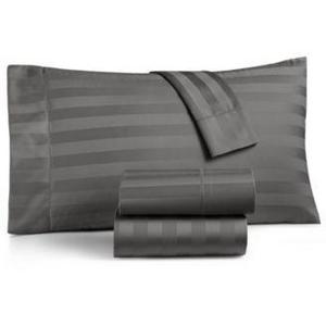 Charter Club - Stripe Extra Deep Pocket Queen 4-Pc Sheet Set, 550 Thread Count 100% Supima Cotton, Created for Macy's