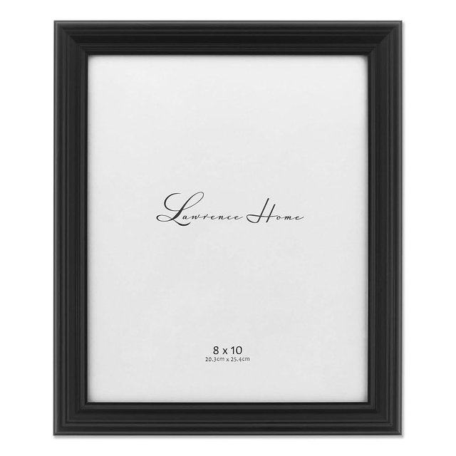 Lawrence Frames 8x10 Classic Detailed Black Picture Frame (535480)