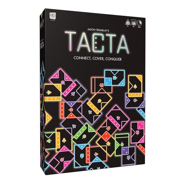 USAOPOLY TACTA Card Game, Fast-Paced Strategic Shape Matching Party Game for All Ages, Connect, Cover & Conquer to Win – Unique Gameplay for 2 or More Players, Ages 7+