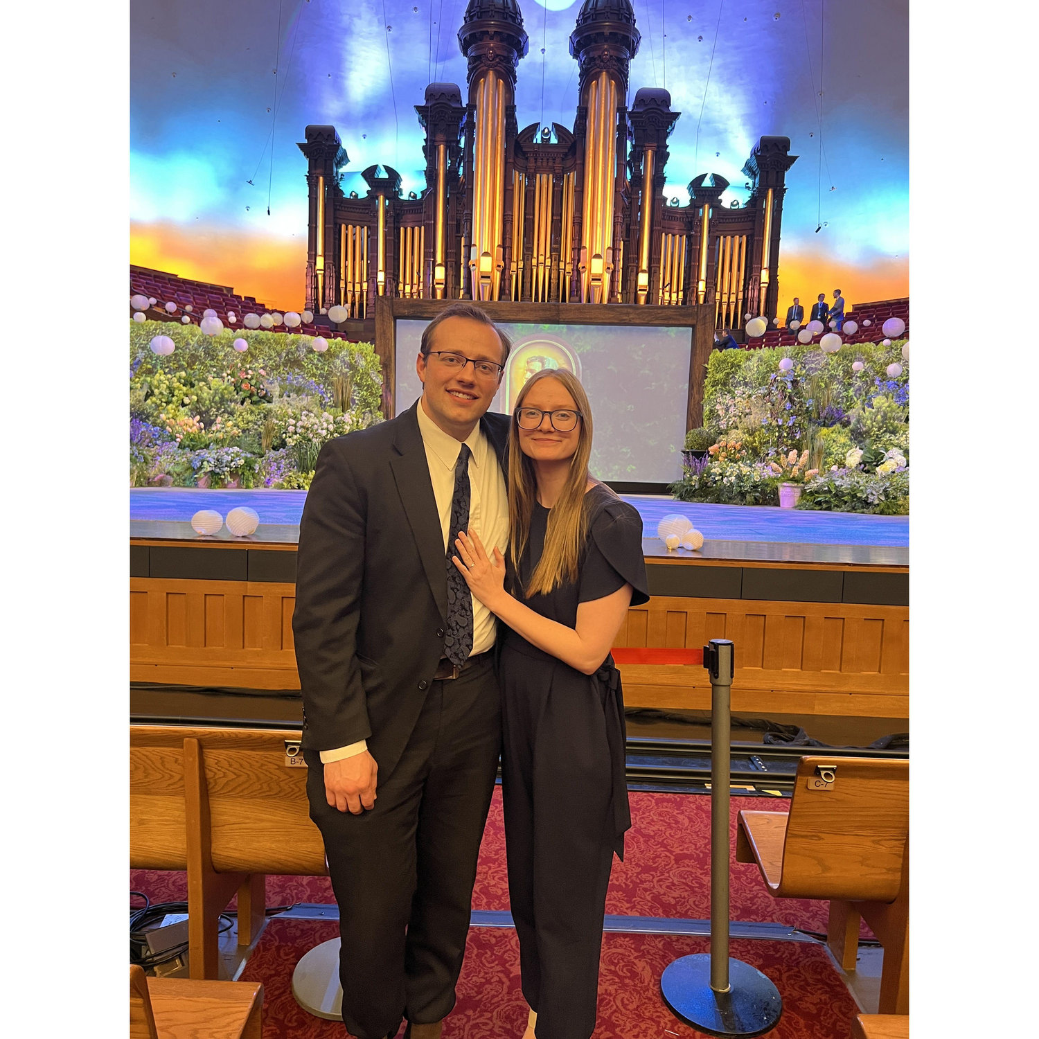Sang in the choir at the Tabernacle for the President Camille Johnson Devotional