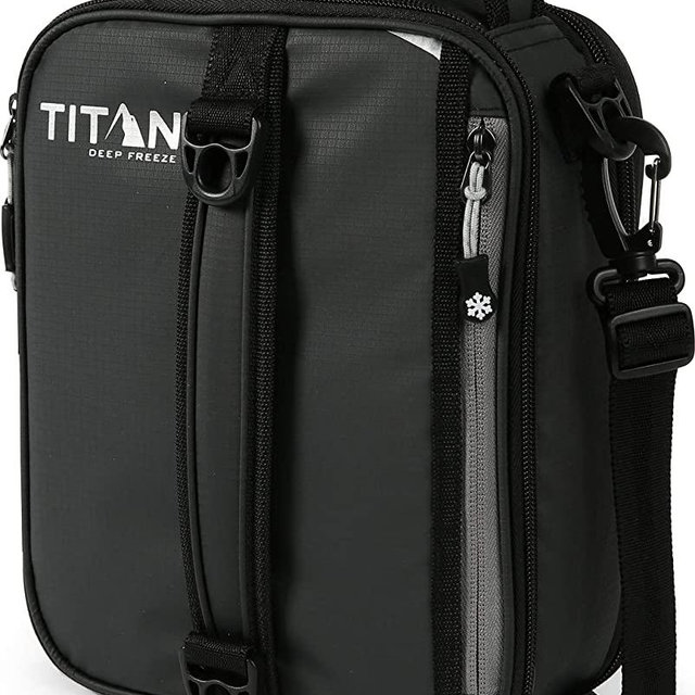 Arctic Zone Titan High Performance Insulated Expandable Lunch Pack, 8" x 4" x 10.25", Black