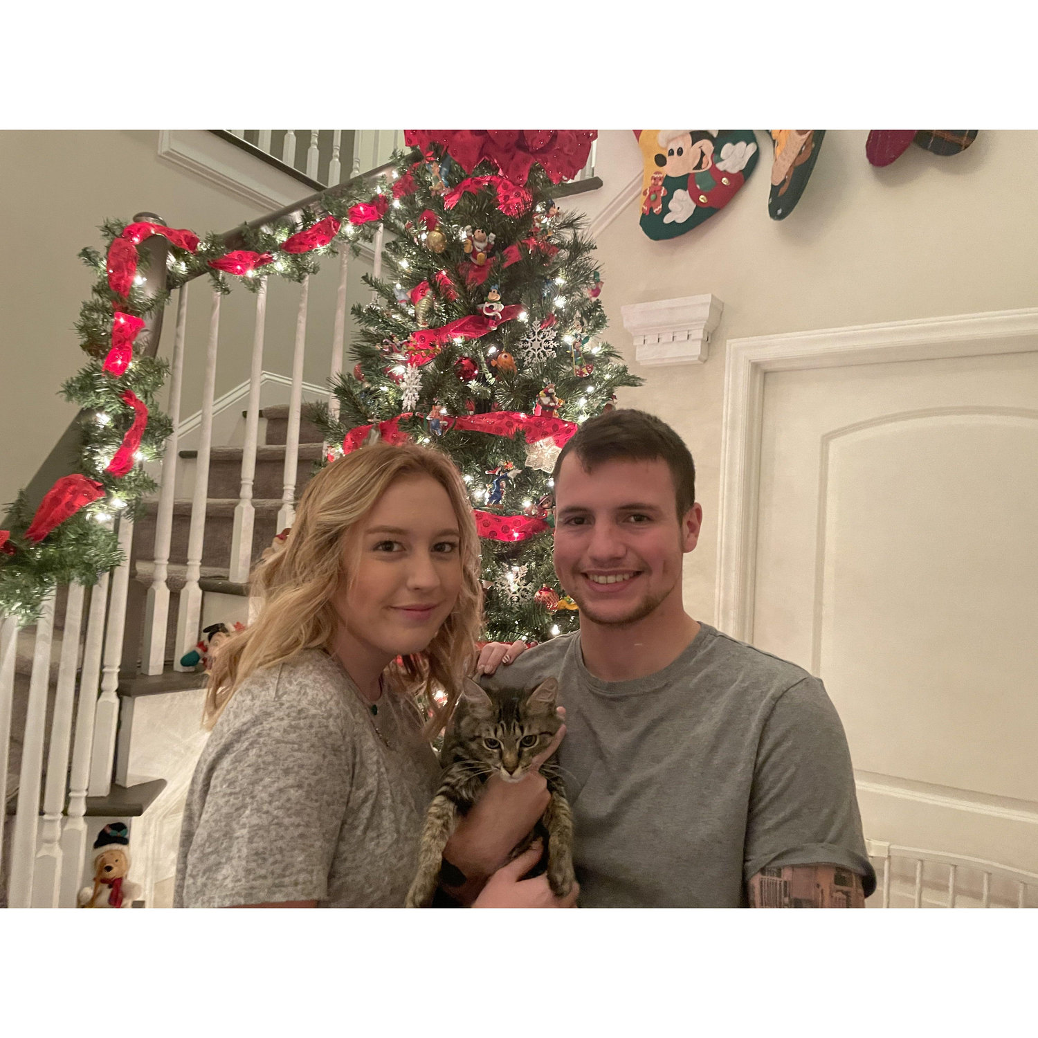 Our first Christmas together featuring Charles!