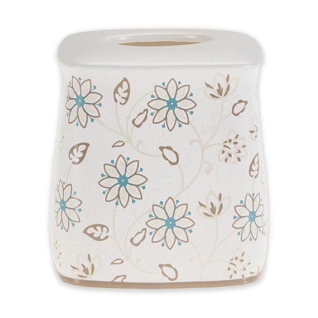 Isabel Boutique Tissue Box Cover in White