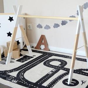 Wooden Baby Gym without Gym Toys White * / Play Gym / Activity Gym / Nursery Decor / Baby Sensory Toy / Nursery / Montessori Baby / Busy Gym