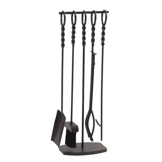 Pleasant Hearth 5-Piece Steel Fireplace Tool Set