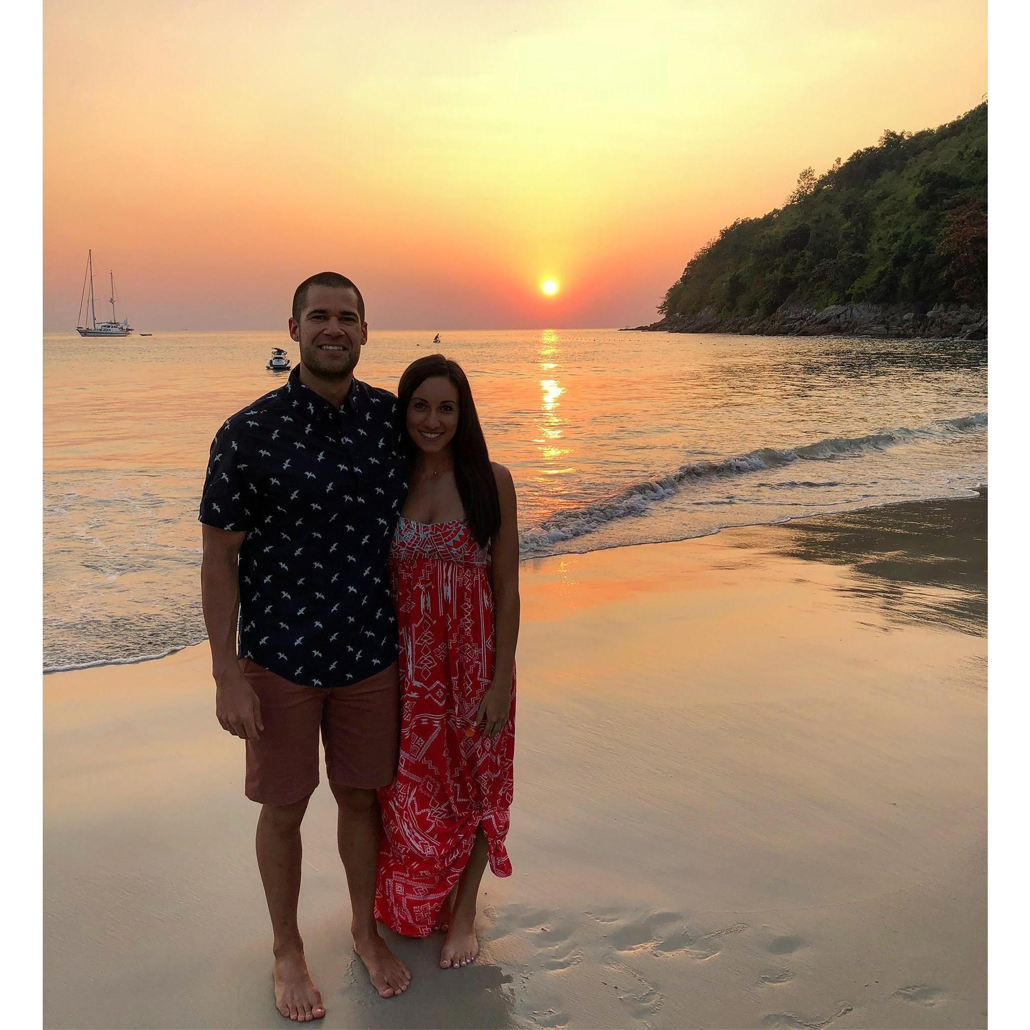 Most gorgeous sunset in Phuket.