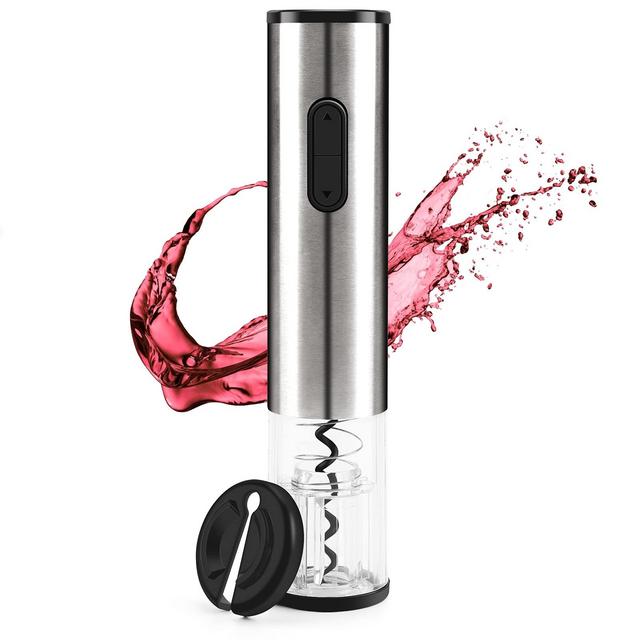 SENZER Electric Wine Opener Automatic Wine Bottle Opener Corkscrew Wine Opener with Foil Cutter Stainless Steel Resuable Wine Opener