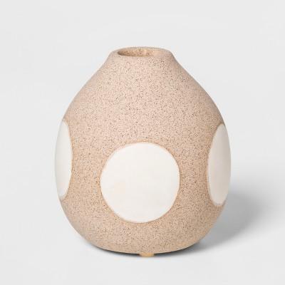 3.9" x 3.5" Earthenware Circle Vase Brown/Cream - Project 62™