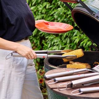 GrillOut BBQ Tongs with Retractable Head