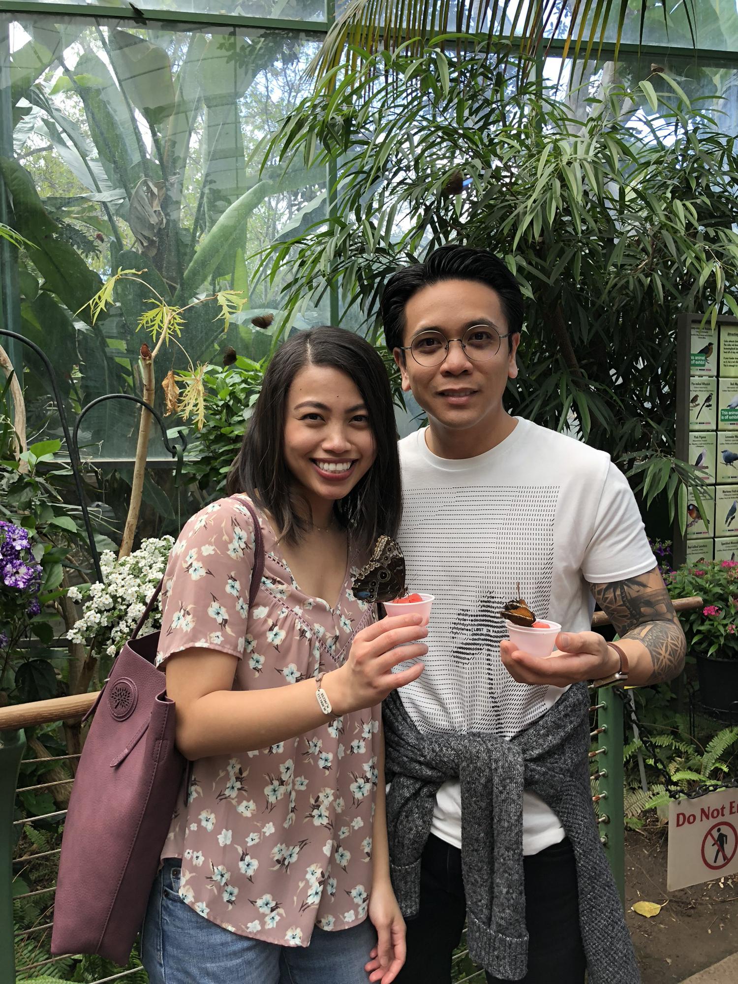 First time in the butterfly garden