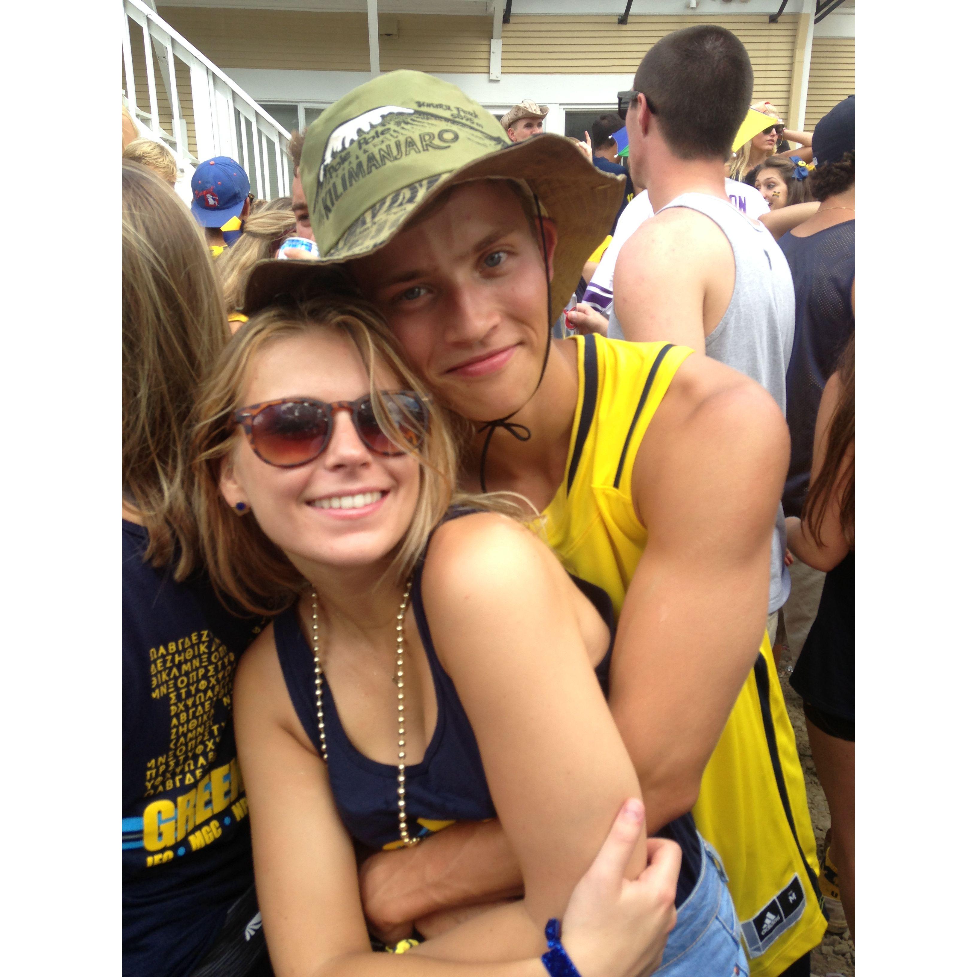 Pregaming in The Pit circa 2013.. just friends :)