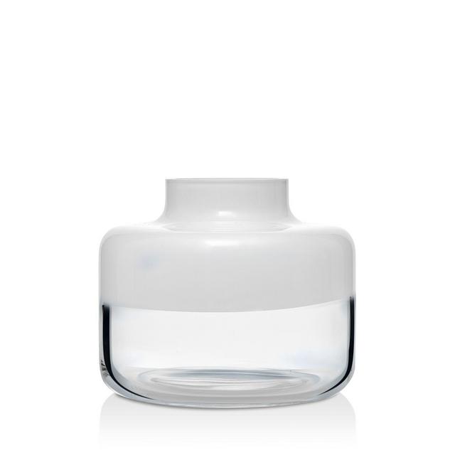 Nude Glass Magnolia White Large Vase