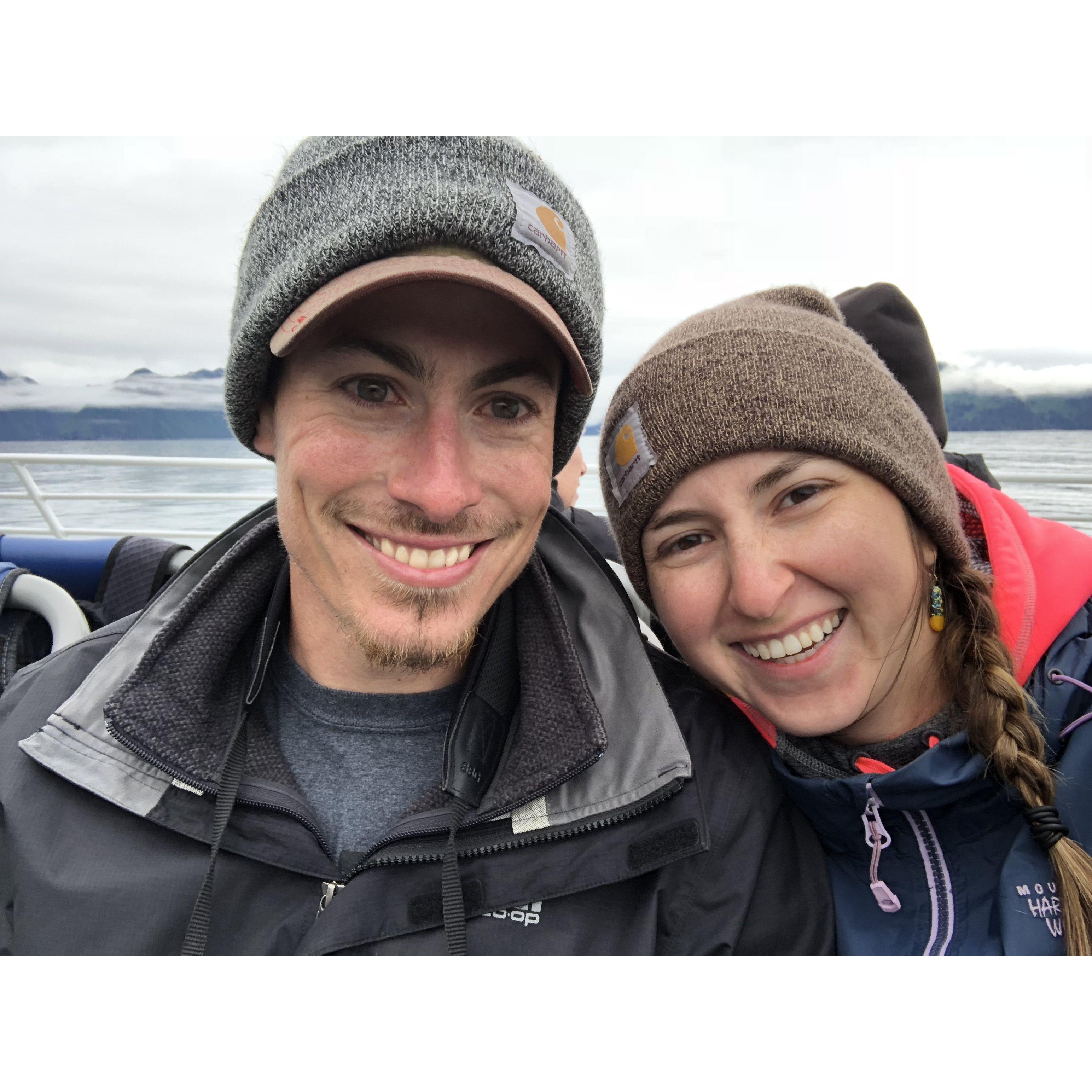 Watching Humpback whales in Kenai Fjords National Park